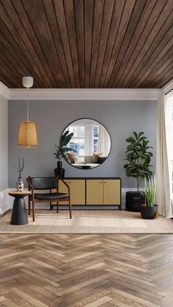 Tendencia de decoración con pintura en interiores
